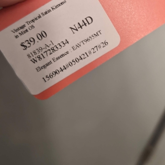 L.I.B Tropical Satin Kimono OS - Picture 2 of 4